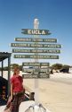 Image of Romaine and distance markers at Eucla WA.