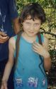 Sarah with a File Snake, Kakadu NT.