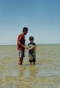 Image of Peter and Raymond fishing at Bush Bay WA.