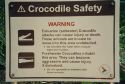 Image of crocodile warning sign.