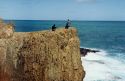Image of peter and friends fishing from rocks at Fowlers bay WA.